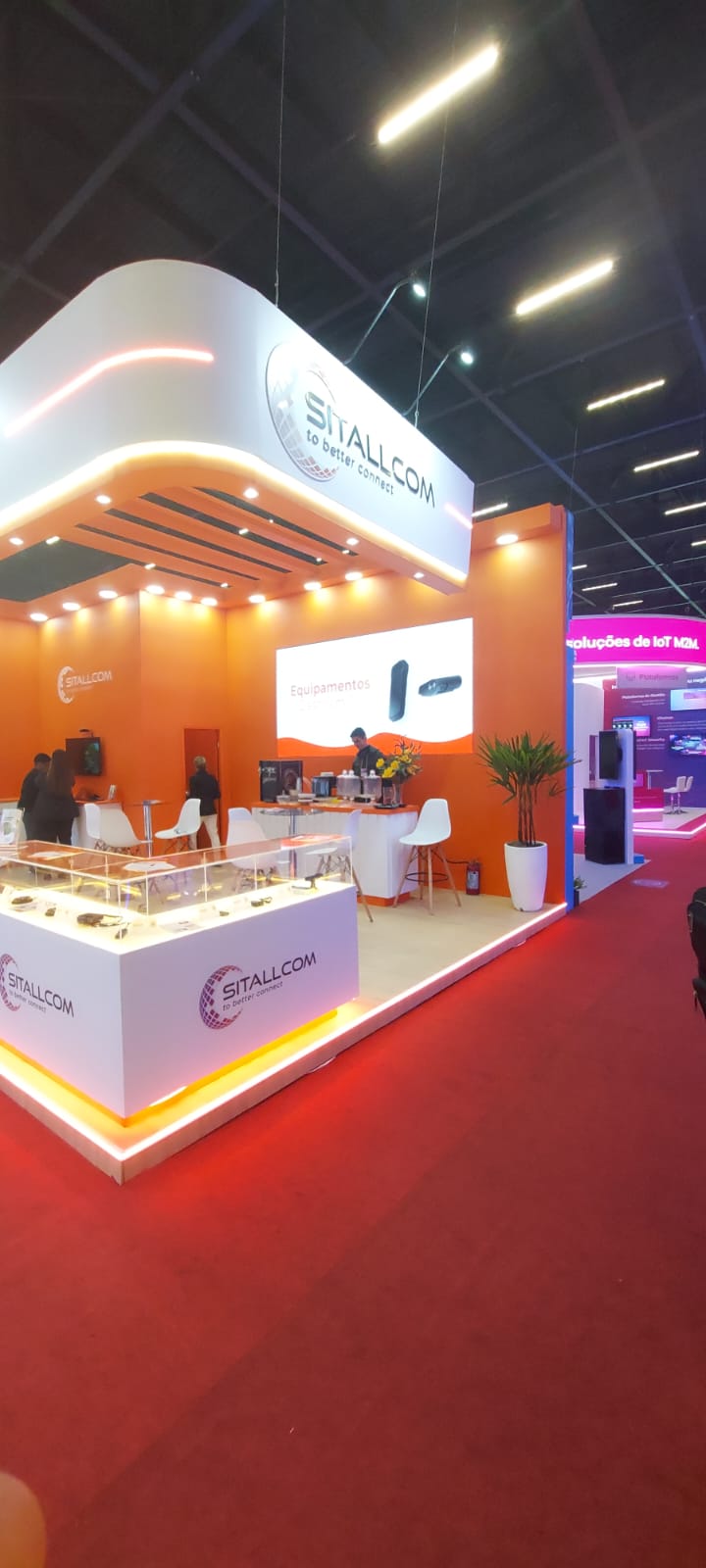 Stand SITALLCOM vista lateral em feira